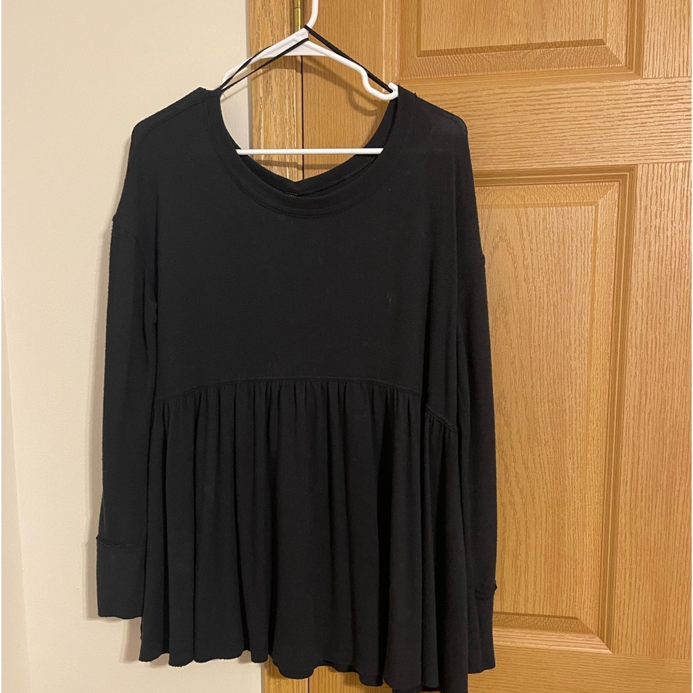 Free People Forever Your Girl Babydoll Longsleeve size S